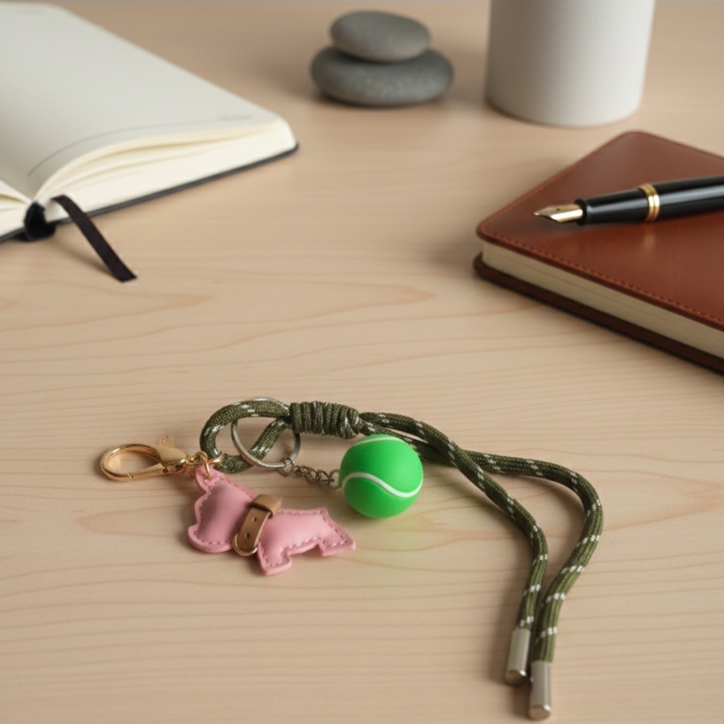 Portachiavi Bassotto in Finta Pelle | Dolce Zampa