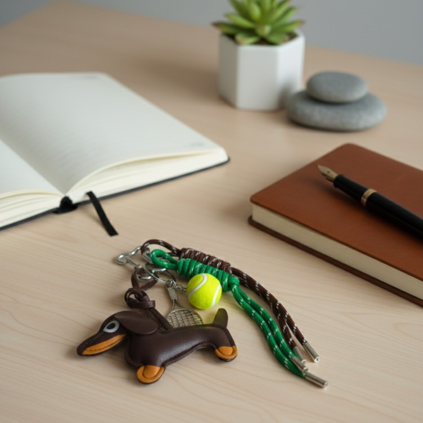 Portachiavi Bassotto in Finta Pelle | Dolce Zampa