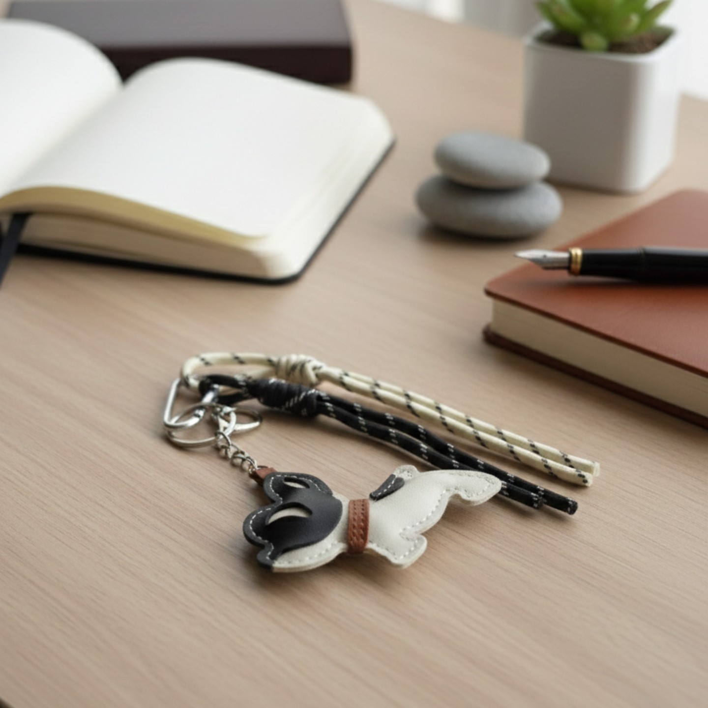 Portachiavi Bassotto in Finta Pelle | Dolce Zampa