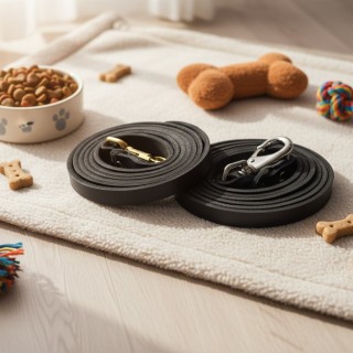 Guinzaglio in Cuoio Toscano per Cani | Fatto a Mano