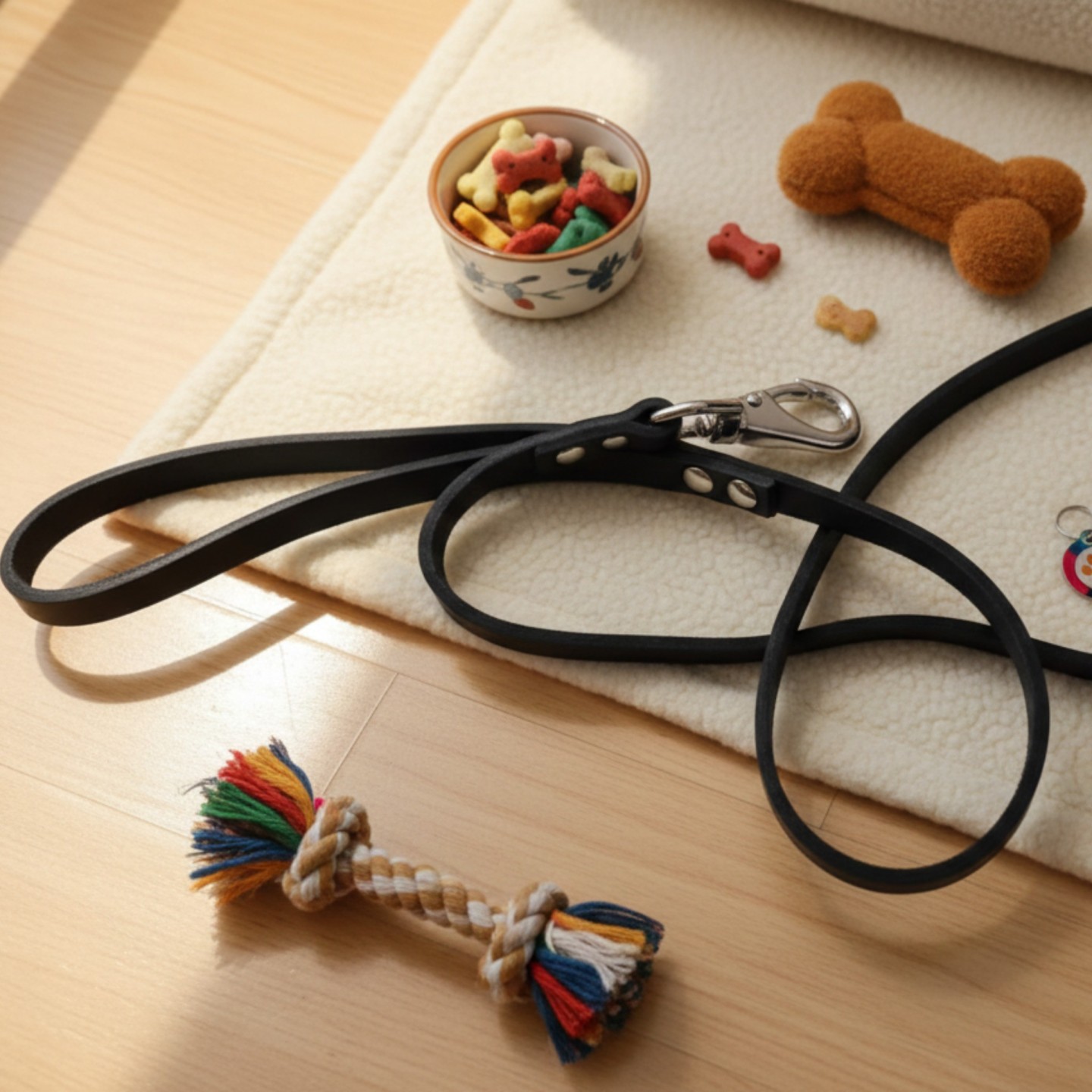 Guinzaglio in Cuoio Toscano per Cani | Fatto a Mano