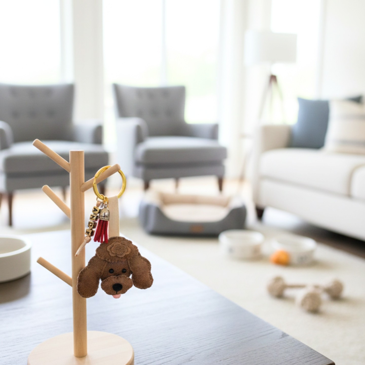 Portachiavi Cane Personalizzato Eco Pelle | Dolce Zampa