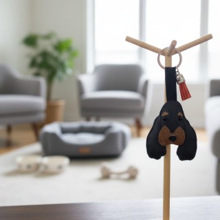 Portachiavi Cane Personalizzato in Eco Pelle | Fatto a Mano