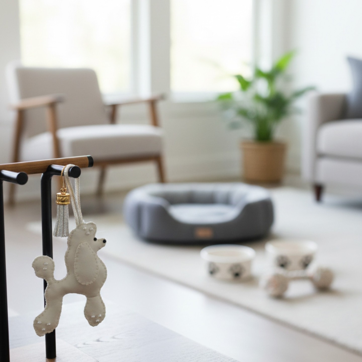 Portachiavi Cane Personalizzato in Eco Pelle | Fatto a Mano