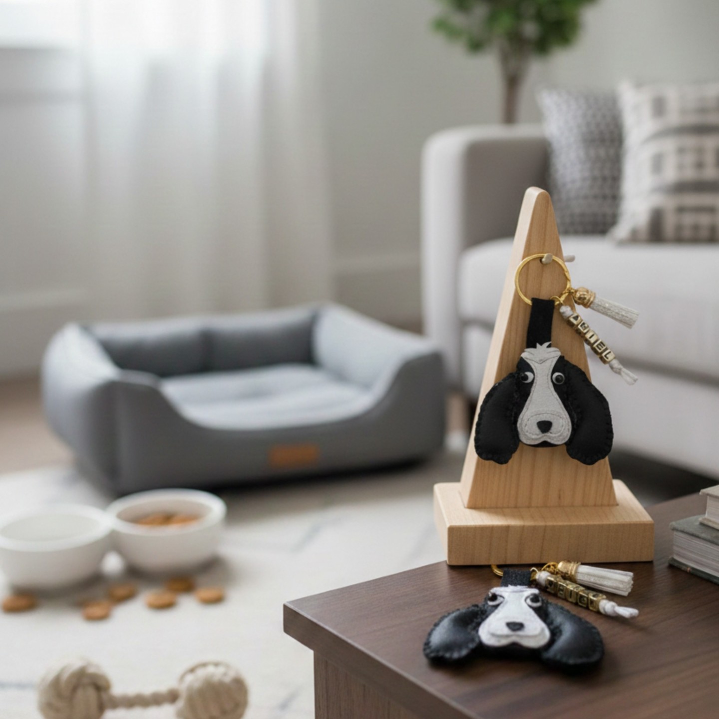 Portachiavi Cane Personalizzato Eco Pelle | Dolce Zampa