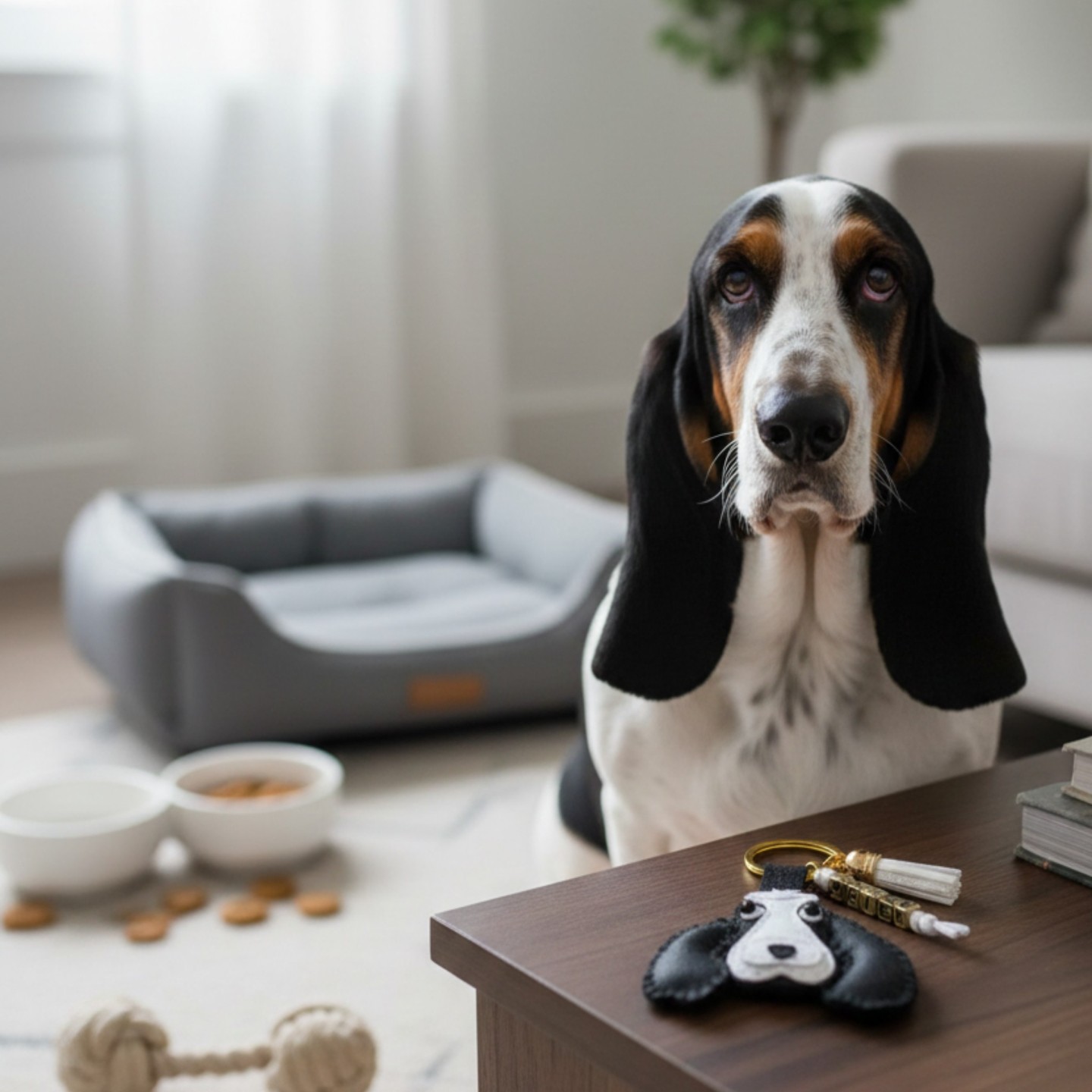 Portachiavi Cane Personalizzato in Eco Pelle | Fatto a Mano