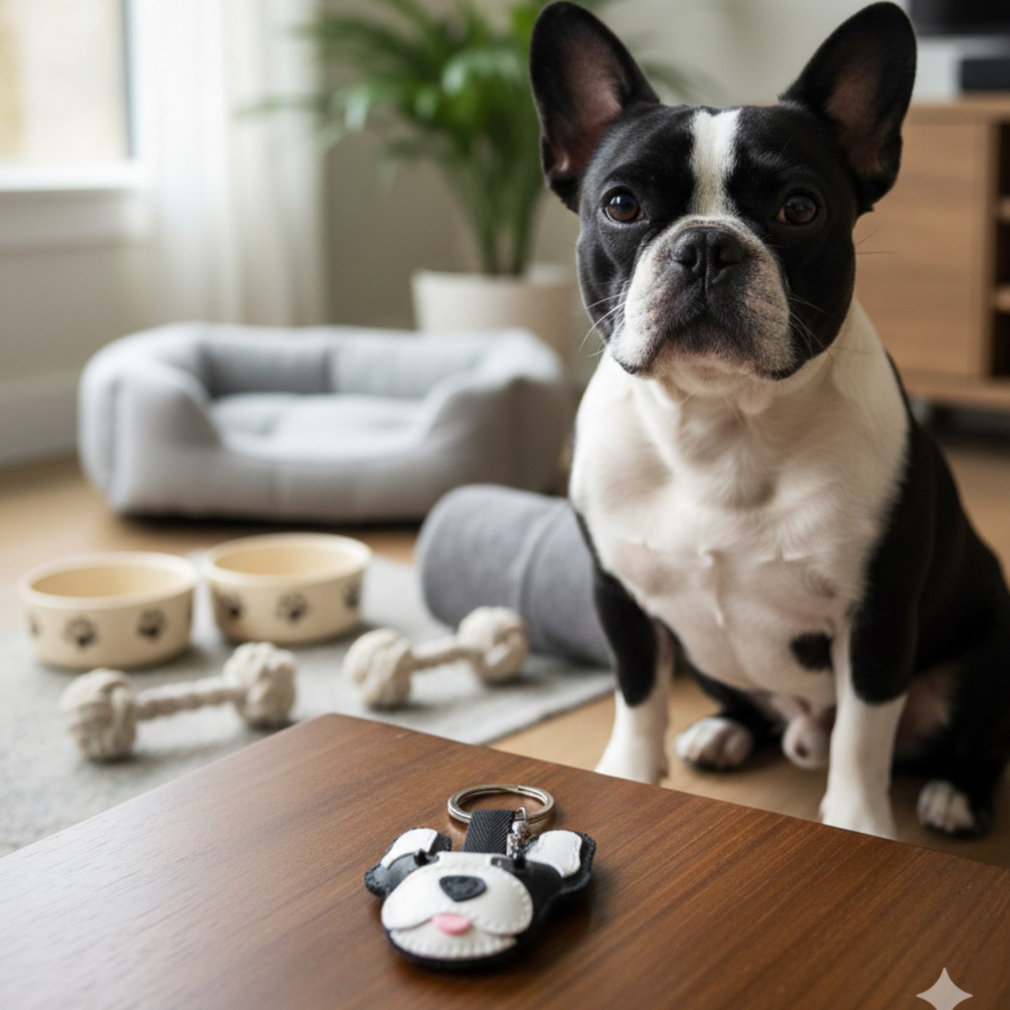 Portachiavi Cane Personalizzato in Eco Pelle | Fatto a Mano