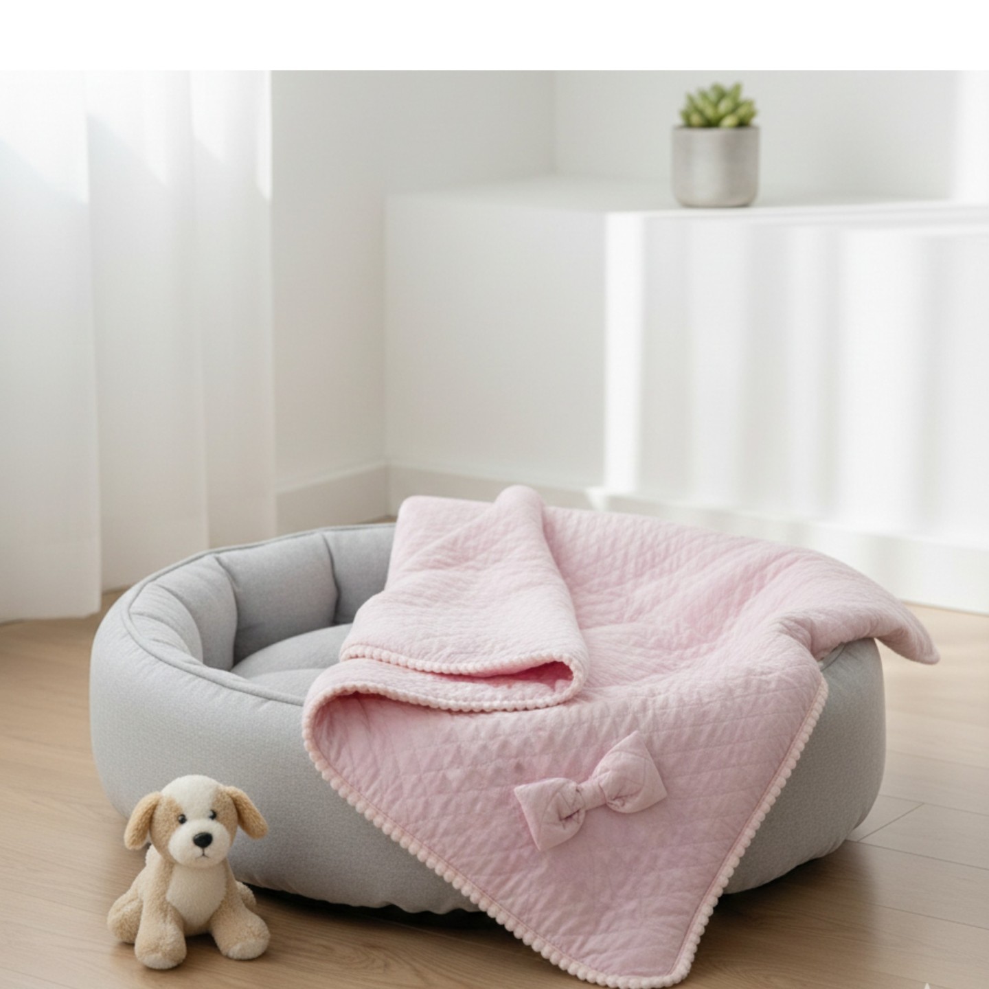 Coperta Rosa Bouclu00e9 per Cani Piccola Taglia | Dolce Zampa