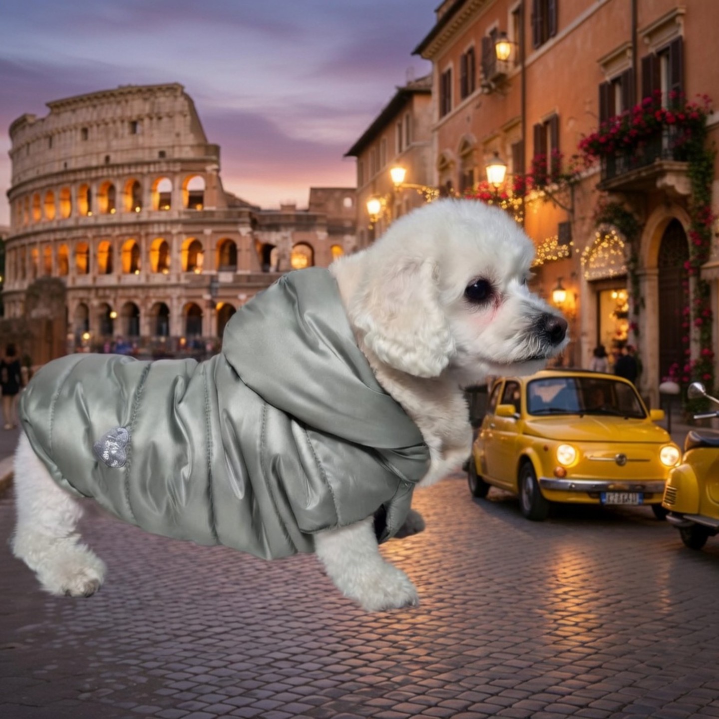Piumino Invernale per Cani Jacket Hoodie | Dolce Zampa