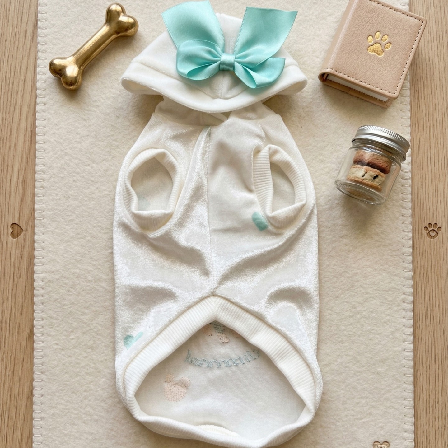 Mad Hatter Tiffany Sweatshirt Cane | Ciniglia Pizzo Fiocco Cuoricino