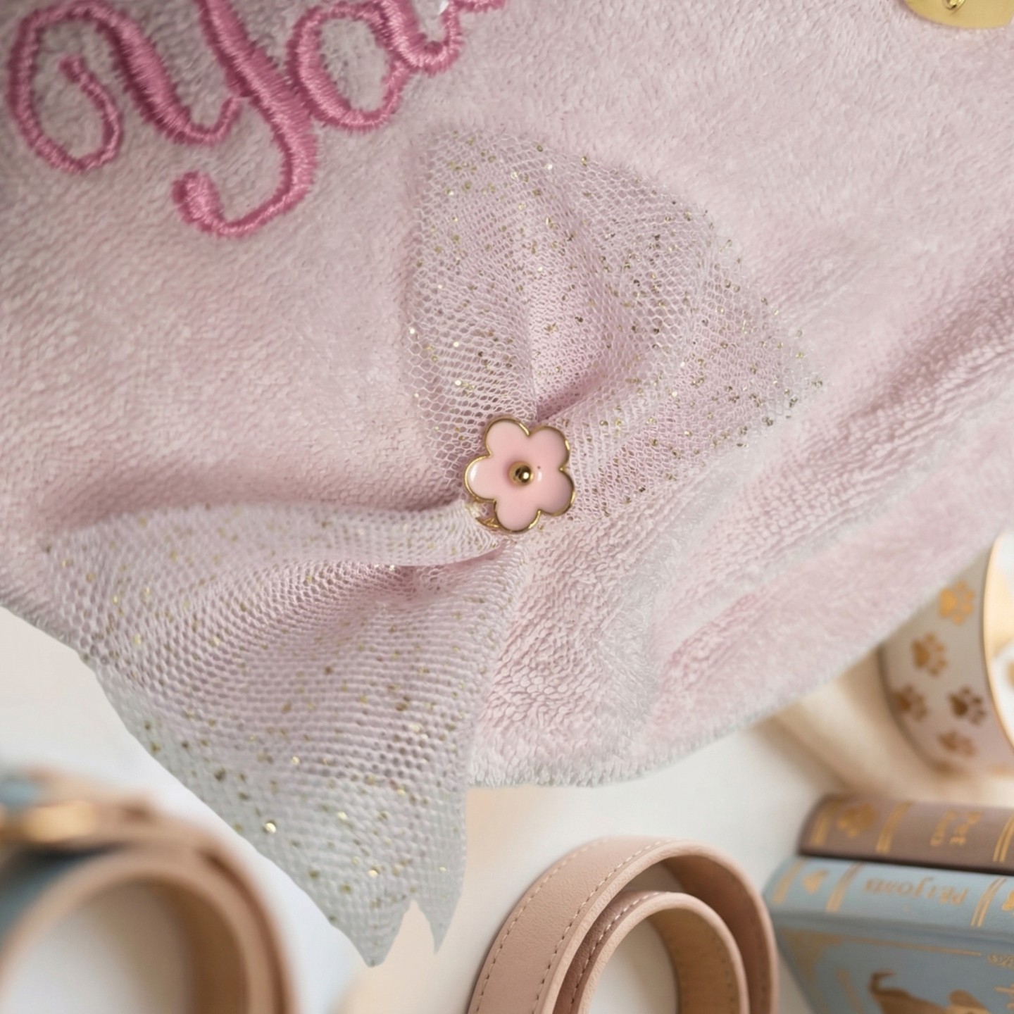 Love Me Like You Do Sweatshirt Cane | Ciniglietta Borchiette Tulle Glitter