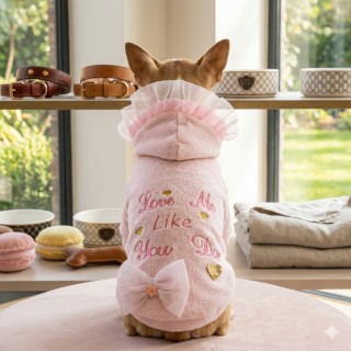 Love Me Like You Do Sweatshirt Cane | Ciniglietta Borchiette Tulle Glitter