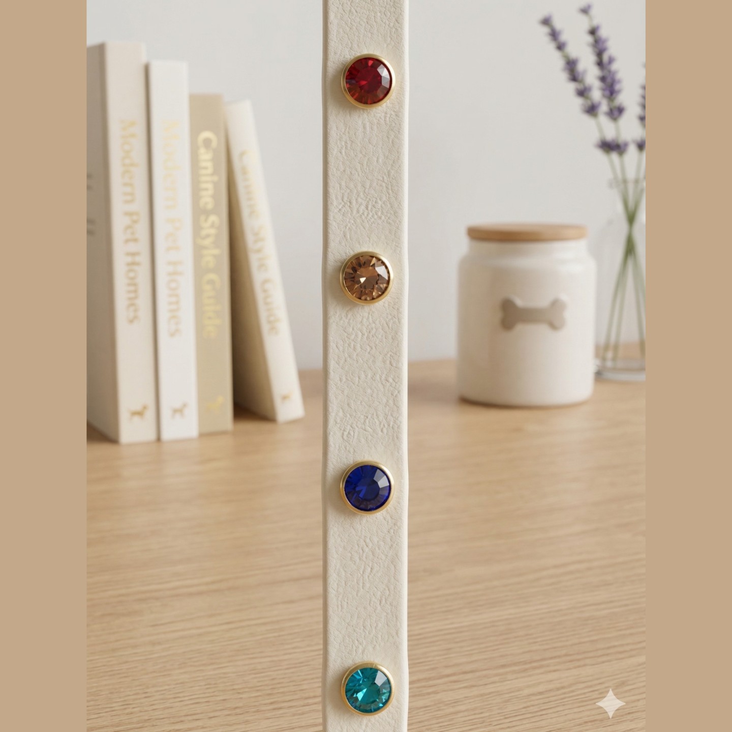 Collare per cani Multi Strass Biothane Cane | Bling Impermeabile Colorato