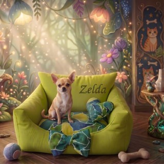 Cuccia per Cani in Cotone Personalizzata Nome
