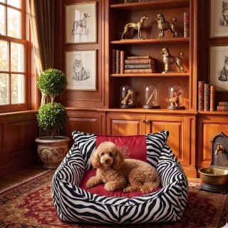 Cuccia per Cani Stile Animalier in Cotone 50x60 cm | DocleZampa