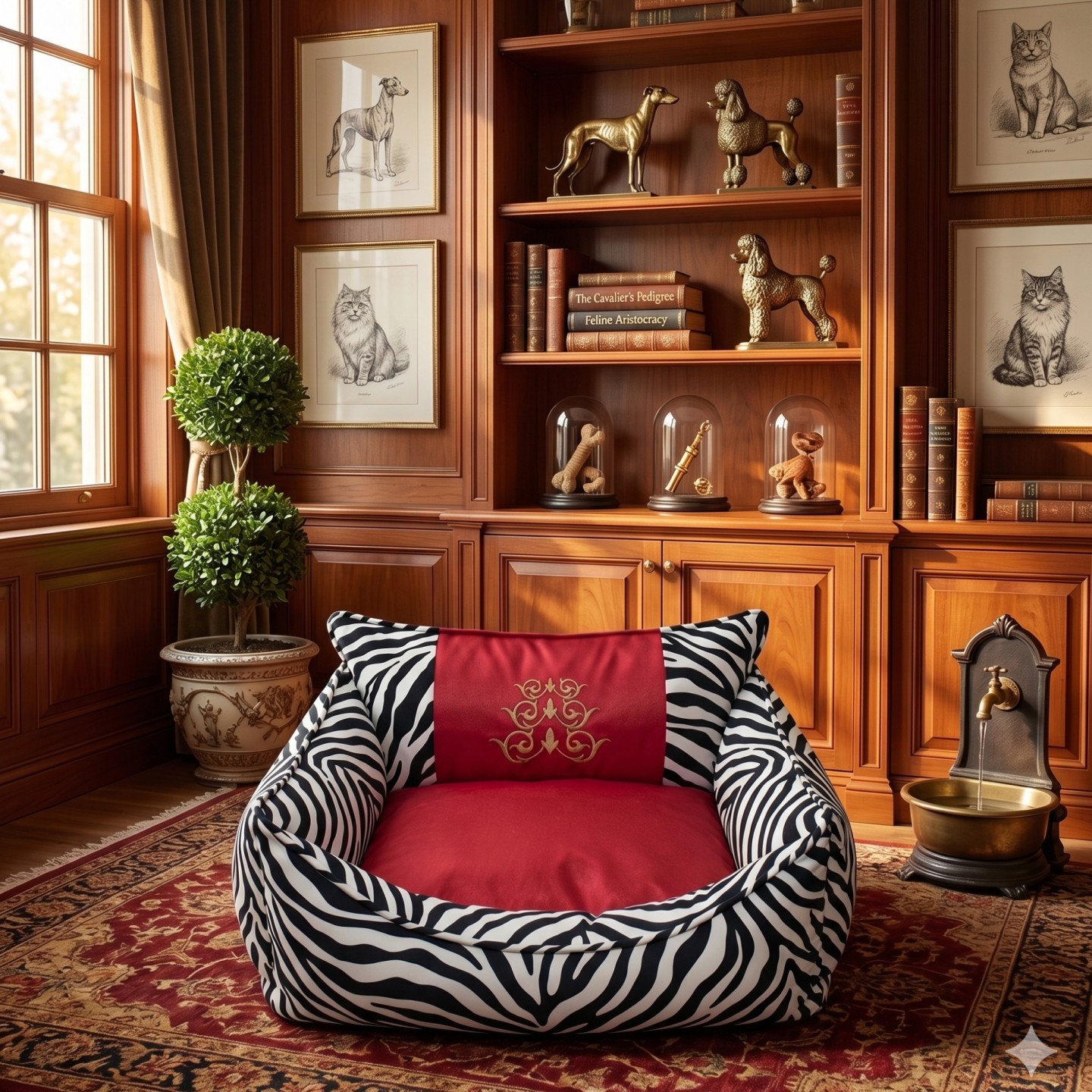 Cuccia per Cani Stile Animalier in Cotone 50x60 cm | DocleZampa