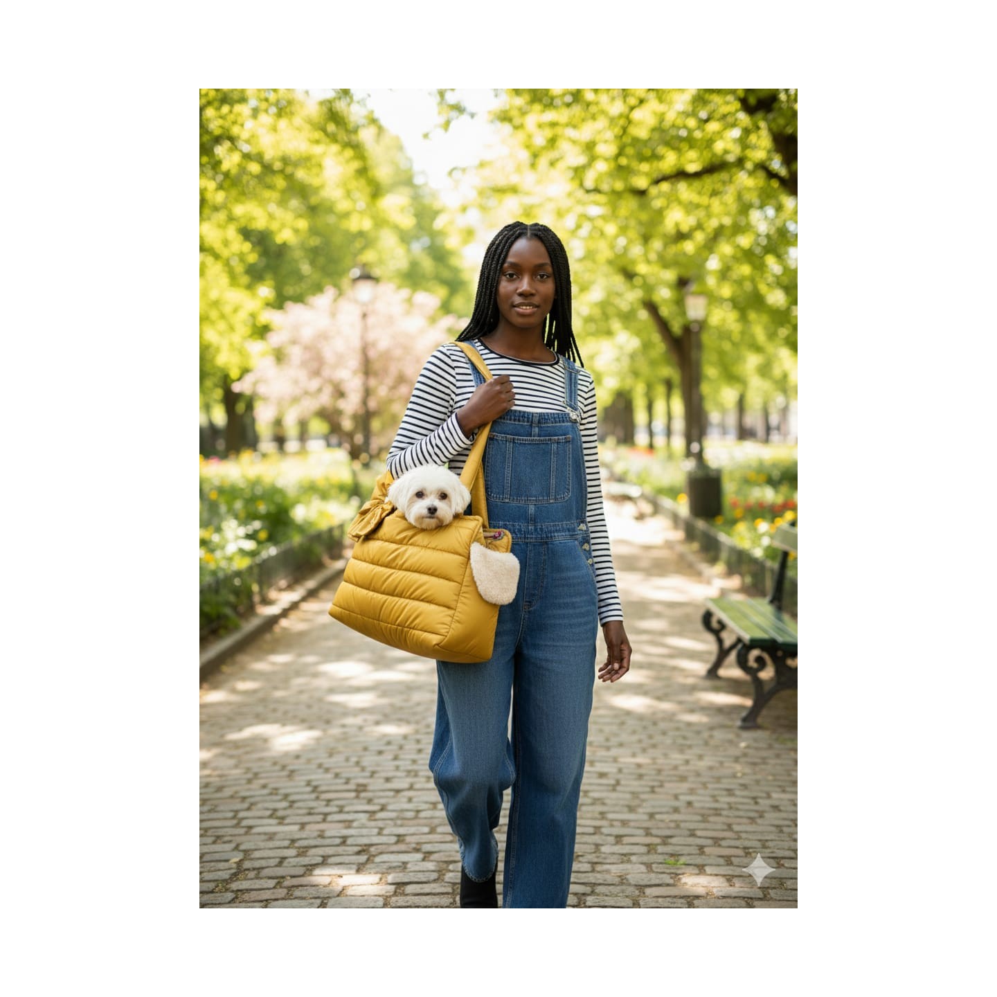 Mint Dream Tote Bag | Borsa Verde Menta per Cani di Piccola Taglia Pet Chérie