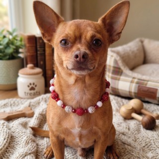 Collana per Cani con Perle e Brillantini Luxury | DocleZampa