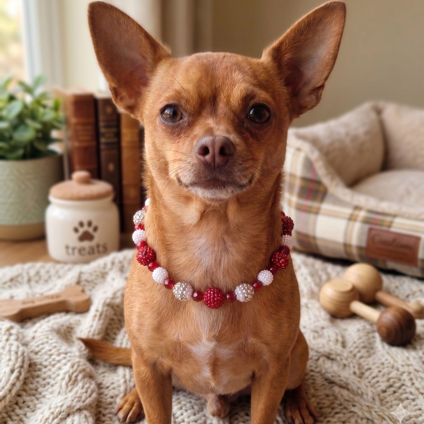 Collana per Cani con Perle e Brillantini Luxury | DocleZampa