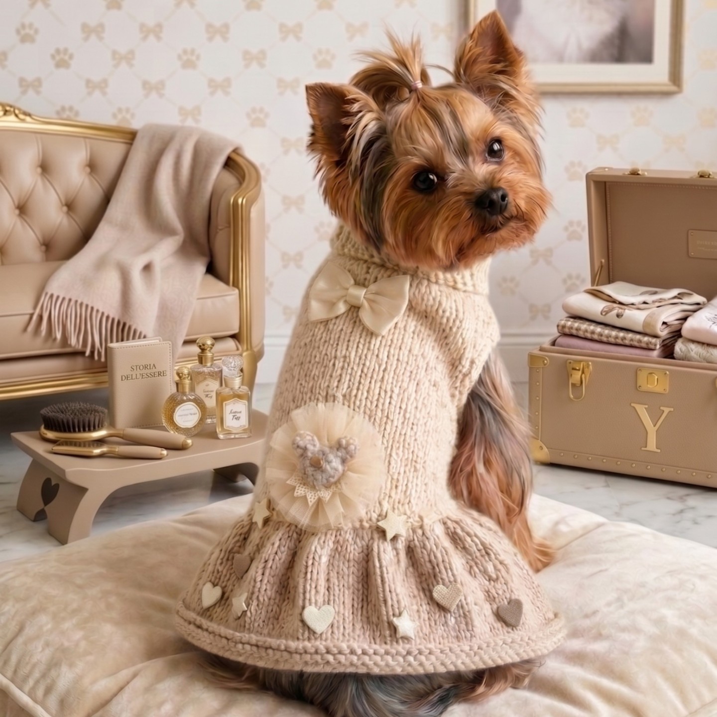 Vestiti per Cani su Misura in Lana e Cotone | Artigianale DolceZampa