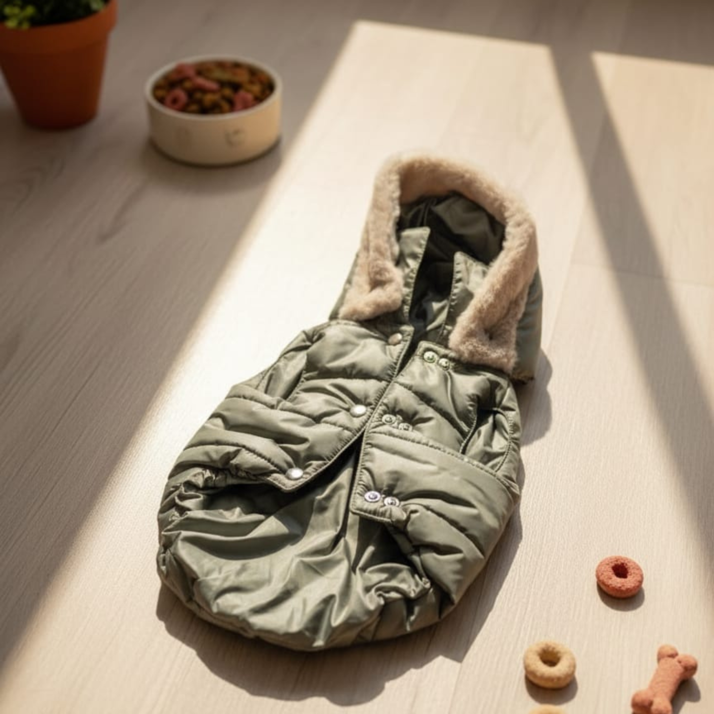 Piumino Invernale per Cani Jacket Hoodie | Dolce Zampa