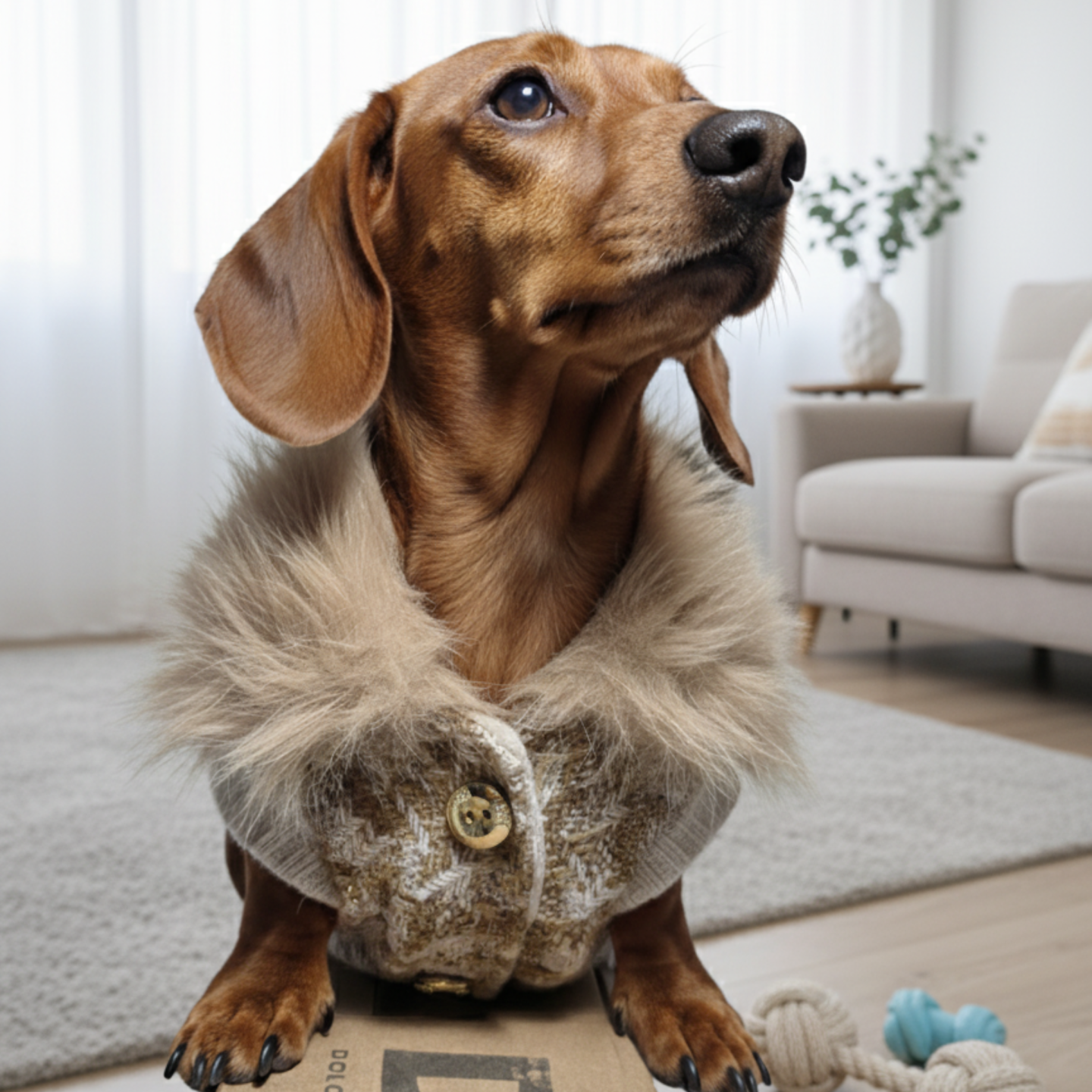 Cappottino Camel Coat per Cani Piccola Taglia | Dolce Zampa