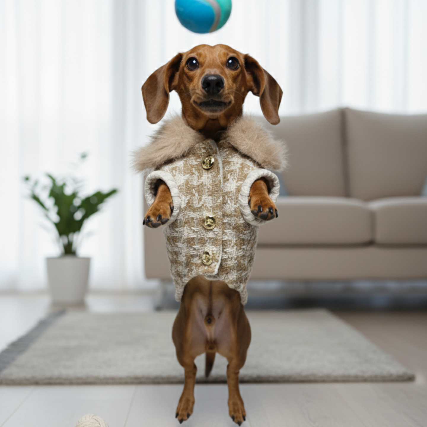 Cappottino Camel Coat per Cani Piccola Taglia | Dolce Zampa