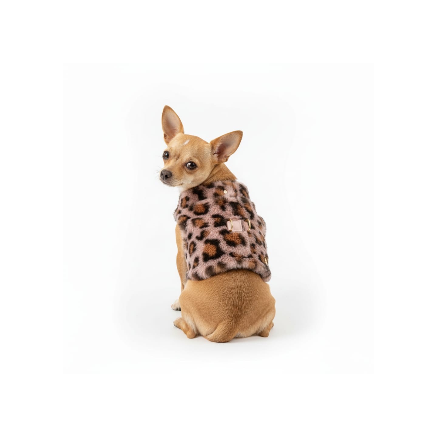 Pettorina Leopard Fur Invernale per Cani | Dolce Zampa