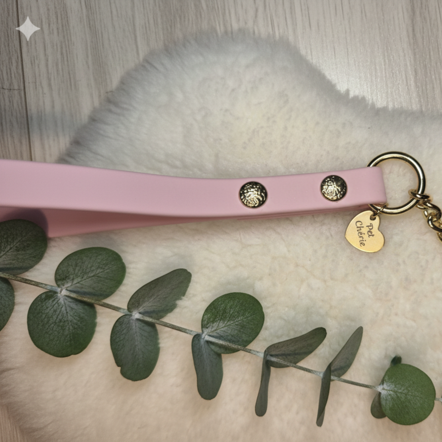 Guinzaglio Dorato e Arancio in Biothane® | Pet Chérie Made in Italy