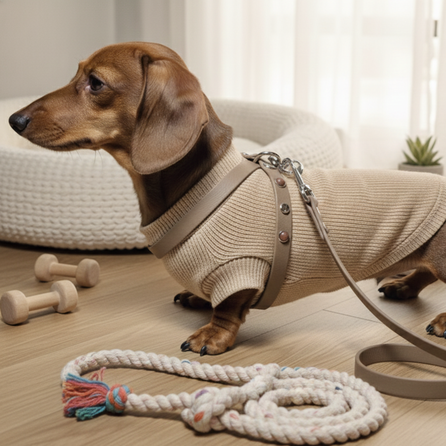 Pettorina Biothane Elegante per Cani | Cabochon Harness Made in Italy