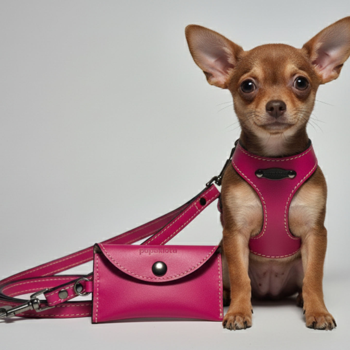 Set Pettorina e Guinzaglio in Pelle Cani | Dolce Zampa