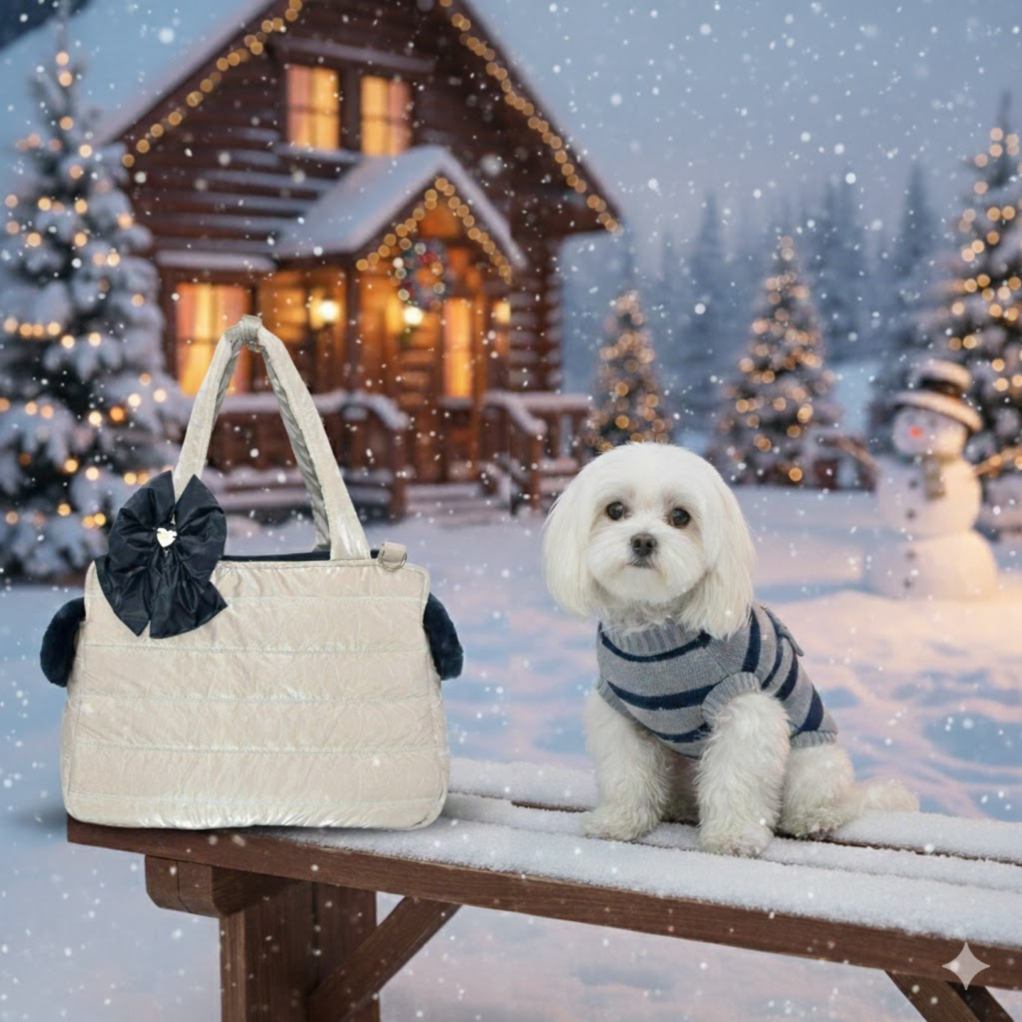 Borsa Trasporto Cani Winter Ice Tote Bag | Dolce Zampa