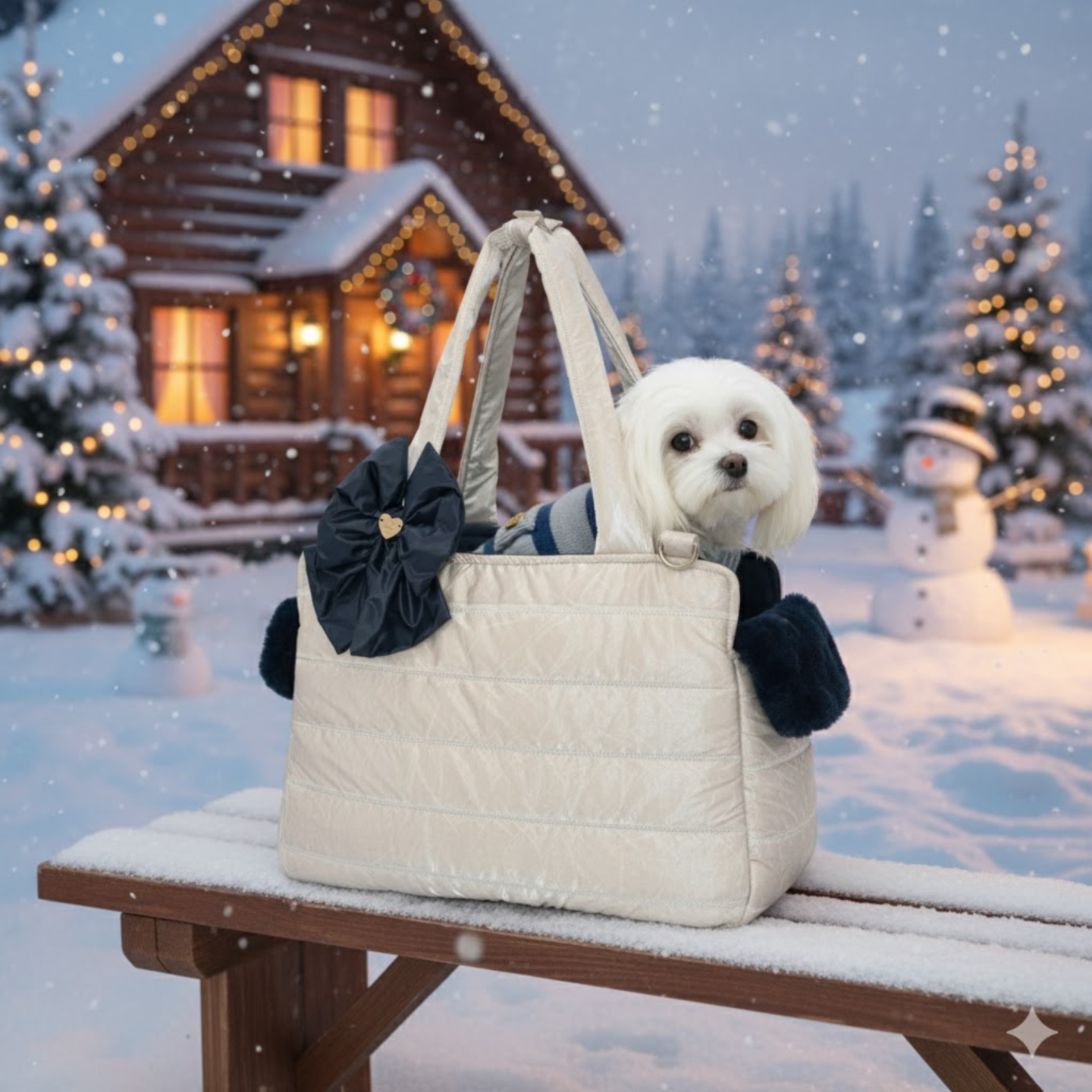 Borsa Trasporto Cani Winter Ice Tote Bag | Dolce Zampa