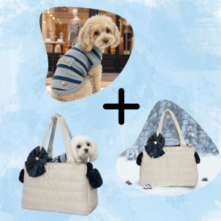 Winter Chic Pack - Maglione e Borsa Coordinata per Cani | Dolce & Zampa