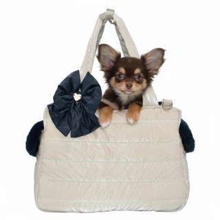 Winter Ice Tote Bag – Borsa invernale trapuntata per cani di piccola taglia | Dolce & Zampa