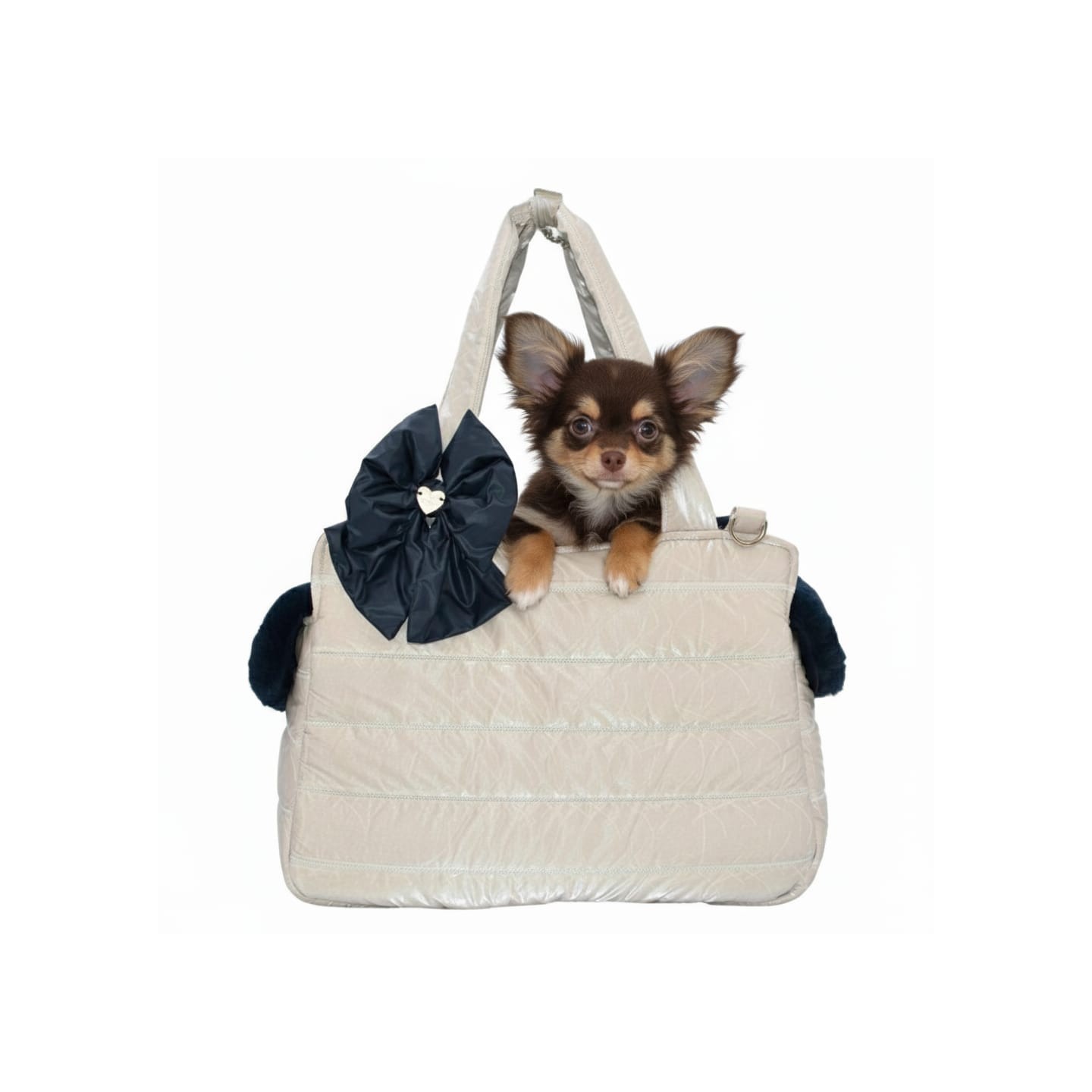 Winter Ice Tote Bag – Borsa invernale trapuntata per cani di piccola taglia | Dolce & Zampa