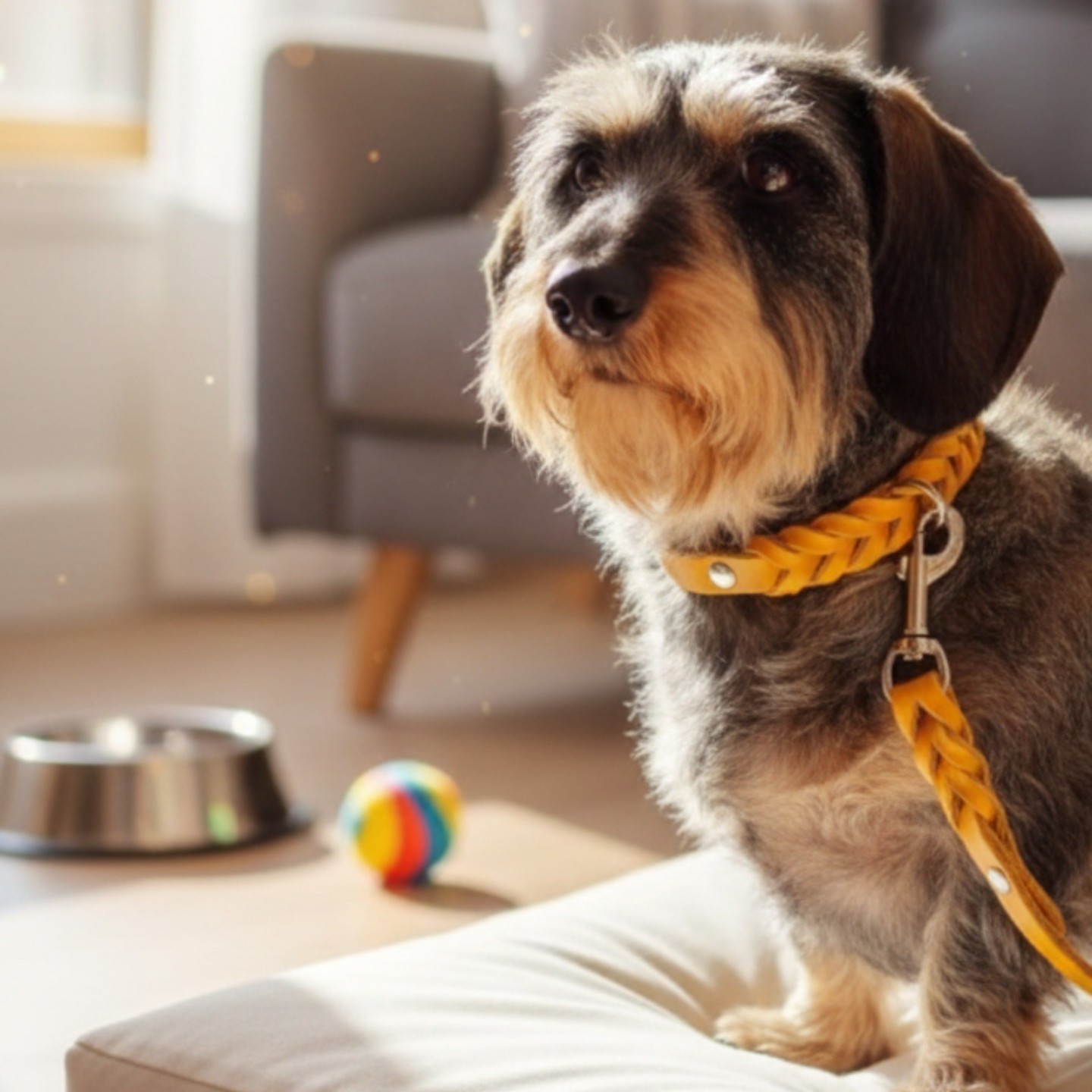 Set Collare e Guinzaglio Cuoio Toscano Cani | Dolce Zampa