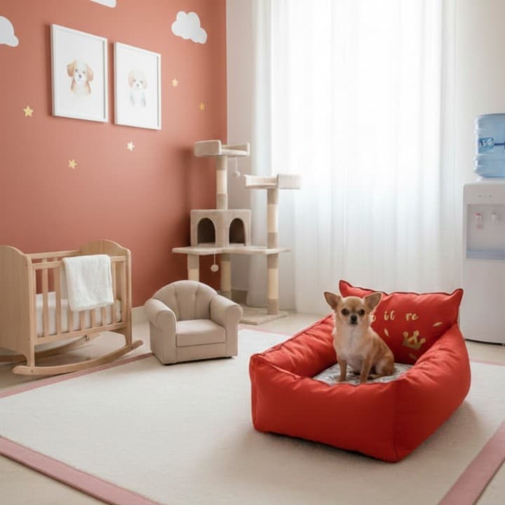 Cuccia Divanetto Artigianale in Cotone per Cani