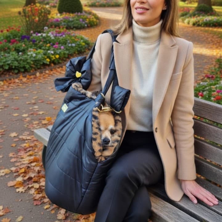 Borsa Cuccia Soft Marvelous Black per Cani