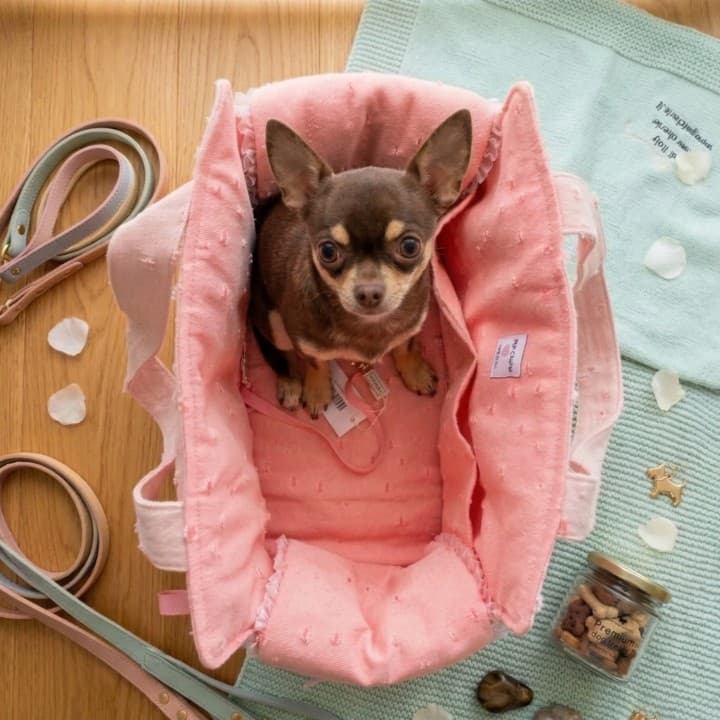 Denim Pink Tote Bag