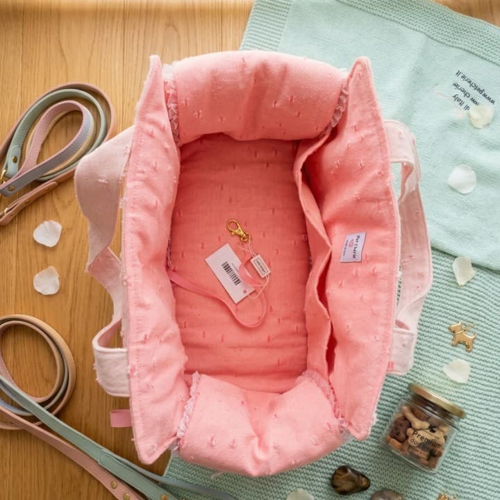 Denim Pink Tote Bag