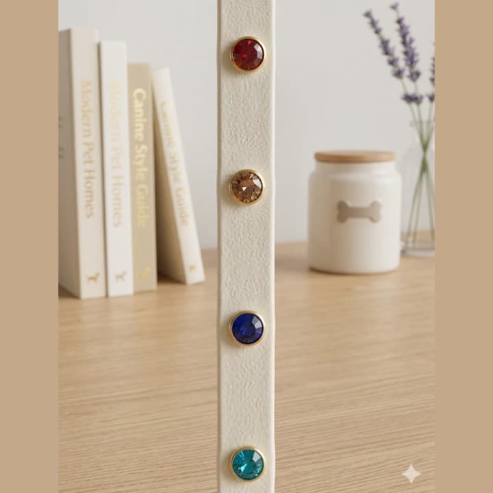 Collare per cani Multi Strass in Biothane