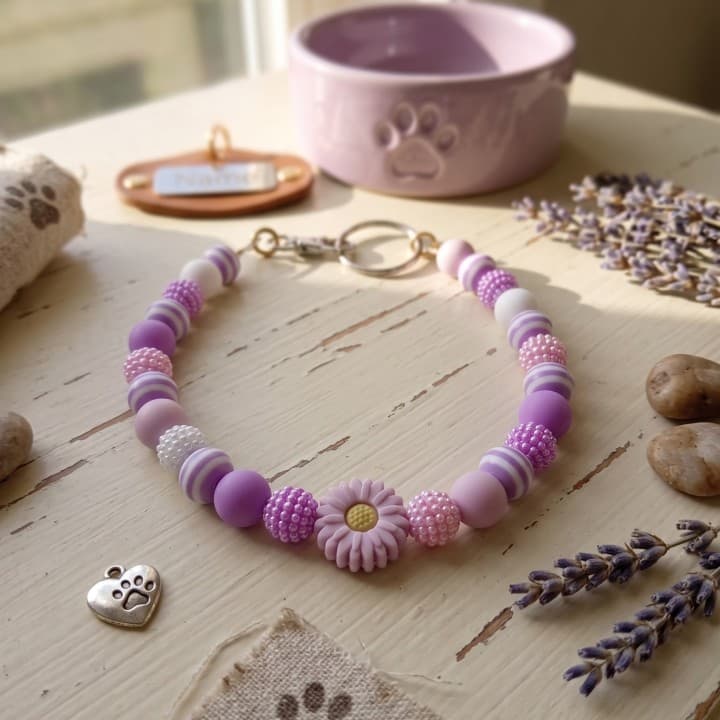 Collana per Cani in Morbido Silicone – Perle 10mm