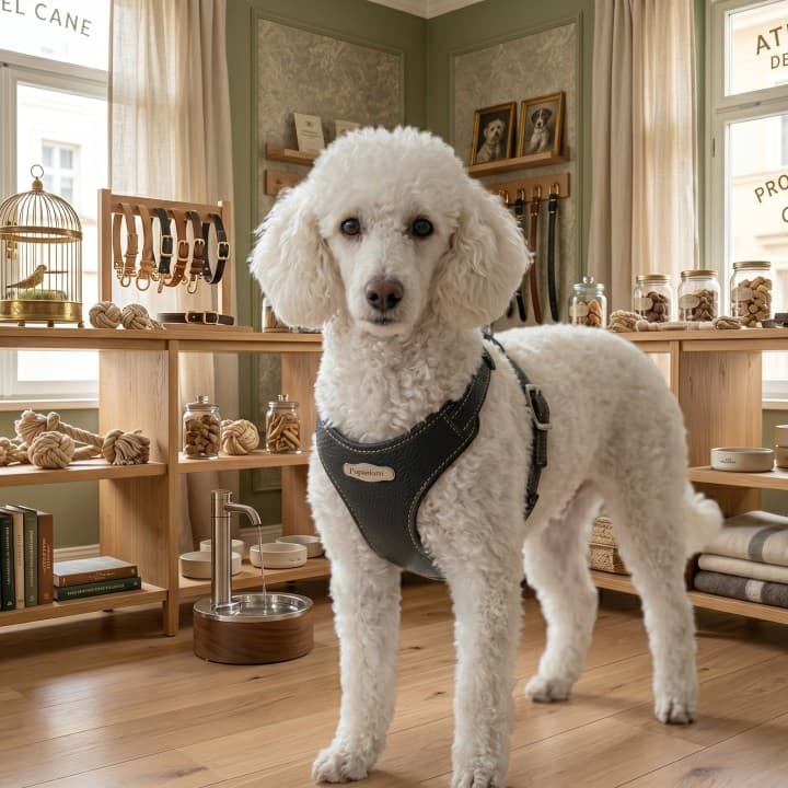 Pettorina Bustier in Vera Pelle per Cani