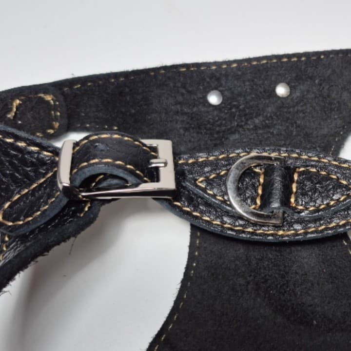 Pettorina Bustier in Vera Pelle per Cani