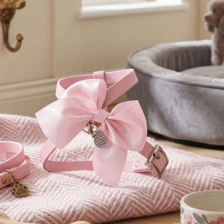 Pettorina Artigianale Fiocco Pink Harness