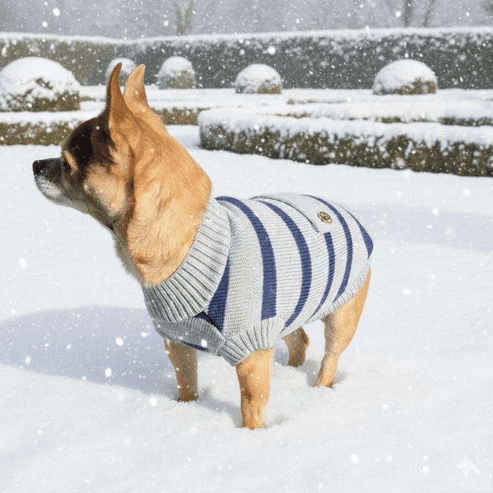 Maglione Lana Merino Classic Stripes per Cani