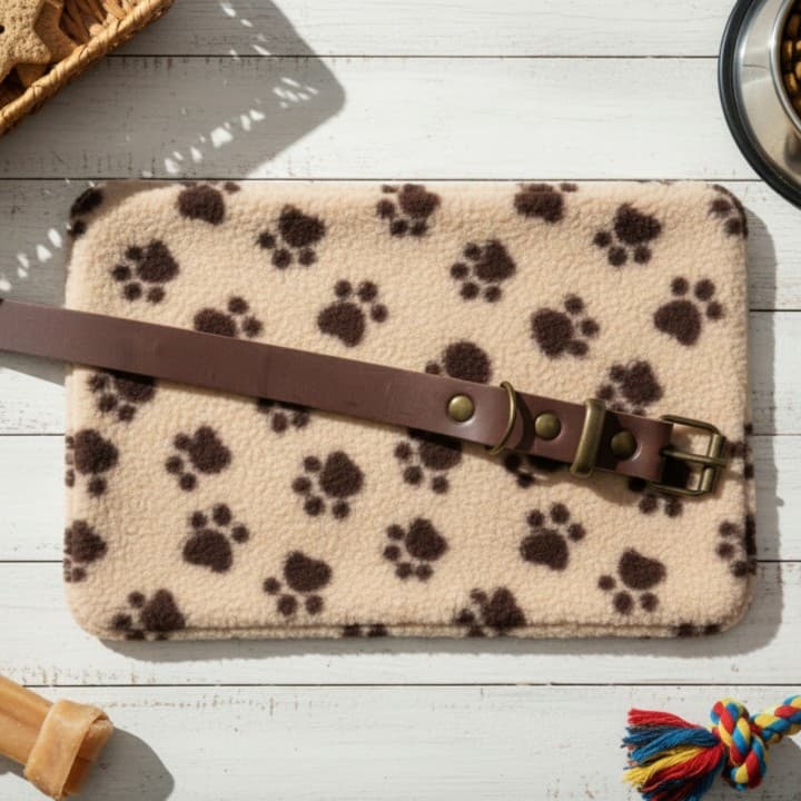 Collare Liscio in Cuoio Toscano per Cani