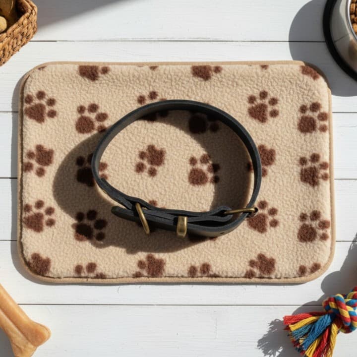Collare Liscio in Cuoio Toscano per Cani