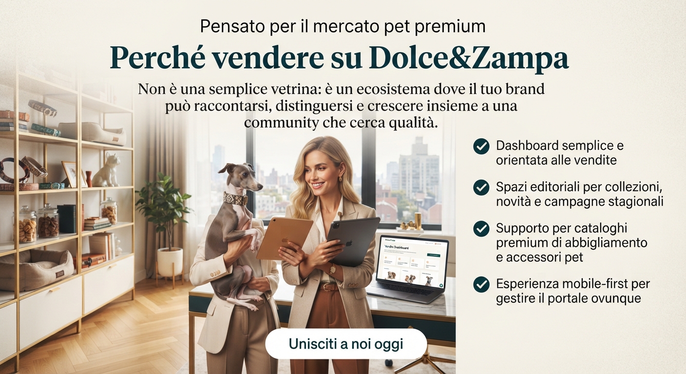 Vendere su Dolce&Zampa